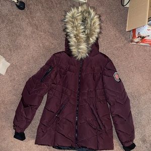 maroon madden girl winter coat